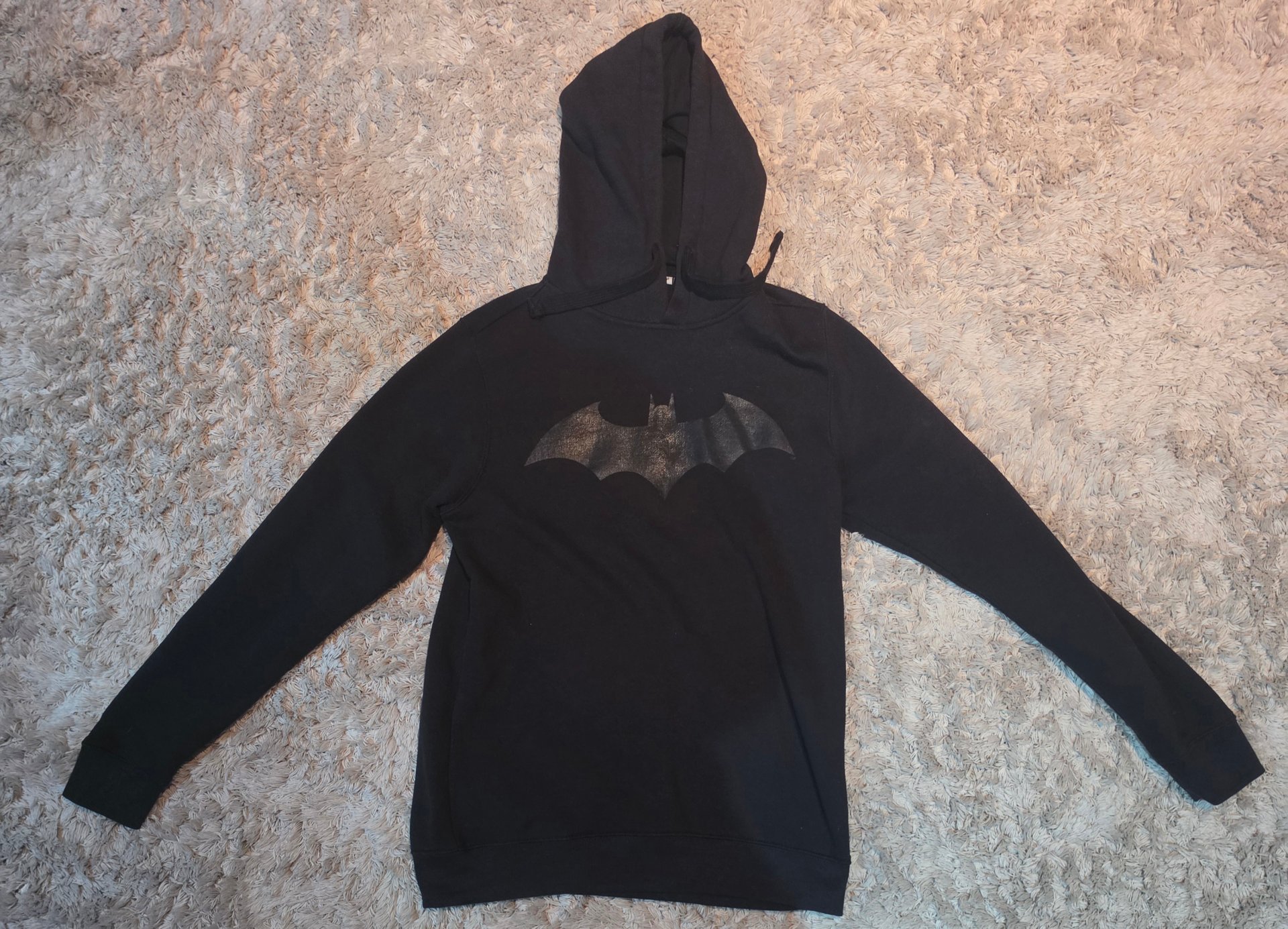 Czarna bluza z kapturem Batman